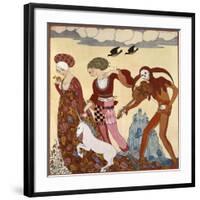 Medieval Scene-Georges Barbier-Framed Giclee Print