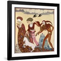 Medieval Scene-Georges Barbier-Framed Giclee Print