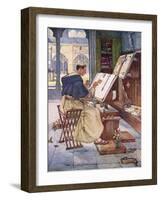 Medieval Scribe-Joseph Ratcliffe Skelton-Framed Giclee Print