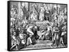 Medieval Singing Contest, Wartburg-M. von Schwind-Framed Stretched Canvas