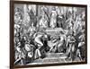 Medieval Singing Contest, Wartburg-M. von Schwind-Framed Art Print