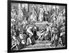 Medieval Singing Contest, Wartburg-M. von Schwind-Framed Art Print