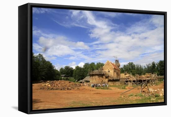 Medieval Site of the Castle of Guedelon, Puisaye, Burgundy, France, Europe-Godong-Framed Stretched Canvas
