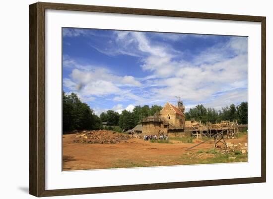 Medieval Site of the Castle of Guedelon, Puisaye, Burgundy, France, Europe-Godong-Framed Photographic Print