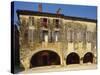 Medieval Stone House, La Bastide D'Armagnac, Landes, Aquitaine, France-Michael Busselle-Stretched Canvas