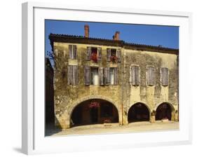 Medieval Stone House, La Bastide D'Armagnac, Landes, Aquitaine, France-Michael Busselle-Framed Photographic Print