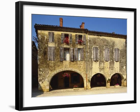 Medieval Stone House, La Bastide D'Armagnac, Landes, Aquitaine, France-Michael Busselle-Framed Photographic Print