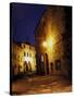 Medieval Street at Night, Radda, Chianti, Siena, Tuscany, Italy-Marilyn Parver-Stretched Canvas