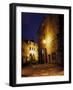 Medieval Street at Night, Radda, Chianti, Siena, Tuscany, Italy-Marilyn Parver-Framed Photographic Print