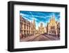 Medieval Street Gent Belgium-null-Framed Art Print