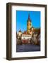 Medieval Street in Sibiu, Transylvania, Romania-David Ionut-Framed Photographic Print