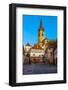 Medieval Street in Sibiu, Transylvania, Romania-David Ionut-Framed Photographic Print