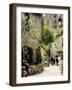 Medieval Street in Walled and Turreted Fortress of La Cite, Carcassonne, UNESCO World Heritge Site-Peter Richardson-Framed Photographic Print