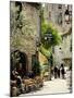 Medieval Street in Walled and Turreted Fortress of La Cite, Carcassonne, UNESCO World Heritge Site-Peter Richardson-Mounted Photographic Print