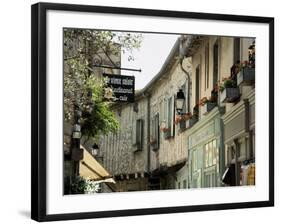 Medieval Street in Walled and Turreted Fortress of La Cite, Carcassonne, UNESCO World Heritge Site-Peter Richardson-Framed Photographic Print