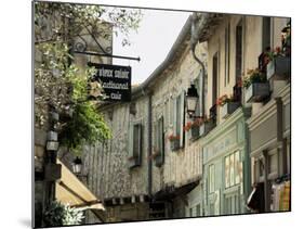 Medieval Street in Walled and Turreted Fortress of La Cite, Carcassonne, UNESCO World Heritge Site-Peter Richardson-Mounted Photographic Print