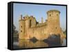 Medieval Stronghold, Caerlaverock Castle Ruin, Dumfries and Galloway, Scotland-James Emmerson-Framed Stretched Canvas