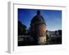 Medieval Tower of Ancient City with Medavy Castle-null-Framed Giclee Print