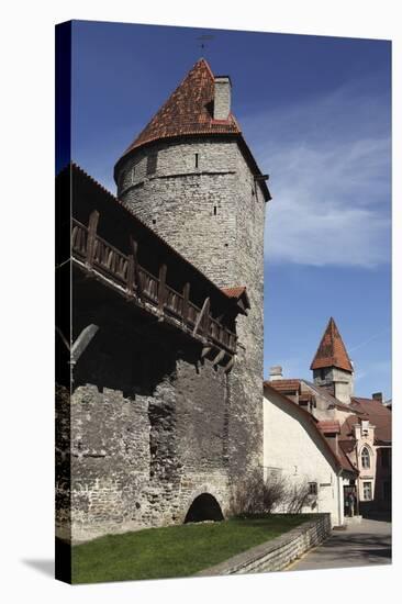 Medieval Towers and City Walls in the Old Town of Tallinn, Estonia, Europe-Stuart Forster-Stretched Canvas