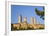 Medieval Towers Lit by the Rising Sun, San Gimignano, Siena, Tuscany, Italy, Europe-Ruth Tomlinson-Framed Photographic Print