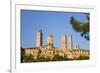 Medieval Towers Lit by the Rising Sun, San Gimignano, Siena, Tuscany, Italy, Europe-Ruth Tomlinson-Framed Photographic Print