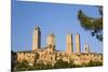 Medieval Towers Lit by the Rising Sun, San Gimignano, Siena, Tuscany, Italy, Europe-Ruth Tomlinson-Mounted Photographic Print