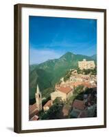 Medieval Town, Liguria, Italy-Walter Bibikow-Framed Photographic Print