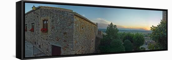 Medieval town of Pals in Costa Brava, Girona Province, Catalonia, Spain-null-Framed Stretched Canvas