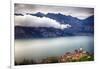 Medieval Town On Lake Garda, Malcesine, Italy-George Oze-Framed Photographic Print