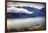 Medieval Town On Lake Garda, Malcesine, Italy-George Oze-Framed Photographic Print