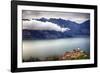 Medieval Town On Lake Garda, Malcesine, Italy-George Oze-Framed Photographic Print