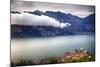 Medieval Town On Lake Garda, Malcesine, Italy-George Oze-Mounted Photographic Print