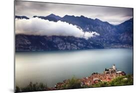 Medieval Town On Lake Garda, Malcesine, Italy-George Oze-Mounted Photographic Print