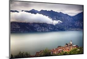 Medieval Town On Lake Garda, Malcesine, Italy-George Oze-Mounted Photographic Print