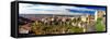 Medieval Town on Rocks Cuenca, Spain. Panorama-Maugli-l-Framed Stretched Canvas