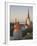 Medieval Town Walls and Spire of St. Olav's Church at Dusk, Tallinn, Estonia, Baltic States-Neale Clarke-Framed Photographic Print