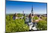 Medieval Town Walls and Spire of St. Olav's Church, Toompea Hill, Estonia, Baltic States, Europe-Nico Tondini-Mounted Photographic Print