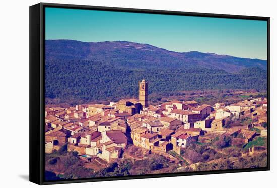 Medieval Town-gkuna-Framed Stretched Canvas