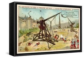 Medieval Trebuchet-null-Framed Stretched Canvas