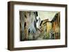 Medieval Tuscany. Streets of San Gimignano. Artistic Picture-Maugli-l-Framed Photographic Print