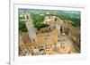 Medieval Tuscany Town - San Gimignano- Top View-Maugli-l-Framed Photographic Print