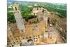 Medieval Tuscany Town - San Gimignano- Top View-Maugli-l-Mounted Photographic Print