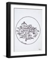 Medieval village of Haut de Cagnes, Provence, France-Richard Lawrence-Framed Photographic Print