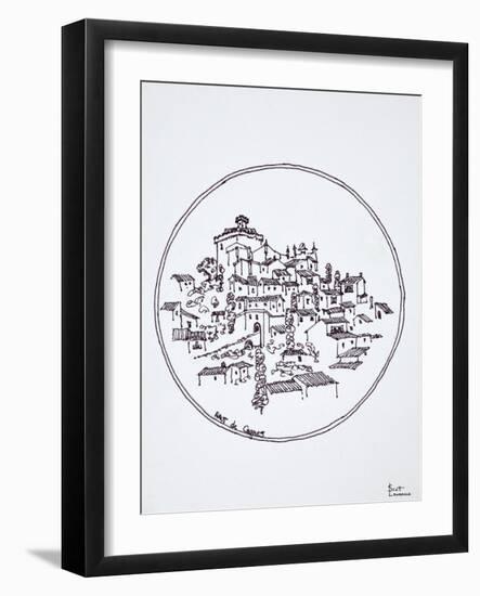 Medieval village of Haut de Cagnes, Provence, France-Richard Lawrence-Framed Photographic Print