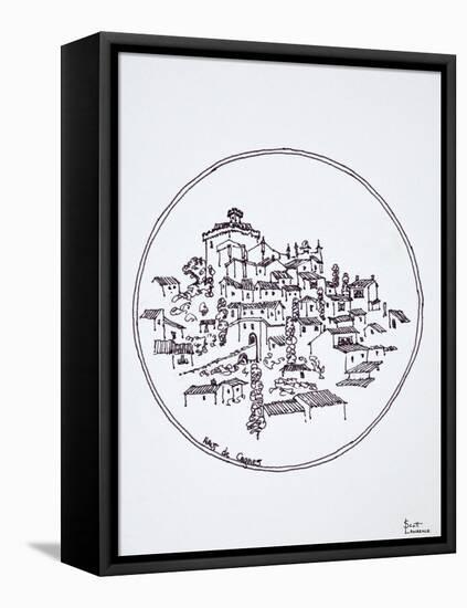 Medieval village of Haut de Cagnes, Provence, France-Richard Lawrence-Framed Stretched Canvas