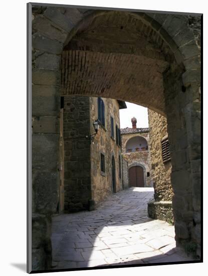 Medieval Village Turret, Gangonza, Tuscany, Italy-Marilyn Parver-Mounted Photographic Print