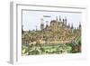 Medieval Walled City of Nuremberg, Germany, 1400s-null-Framed Giclee Print