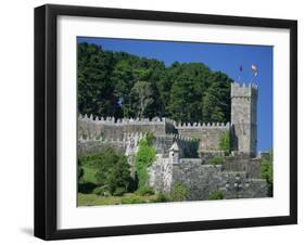 Medieval Walls Surrounding the Parador, Bayona, Galicia, Spain, Europe-Maxwell Duncan-Framed Photographic Print