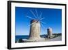 Medieval Windmills at Mandraki Harbour-Michael Runkel-Framed Photographic Print