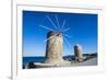 Medieval Windmills at Mandraki Harbour-Michael Runkel-Framed Photographic Print